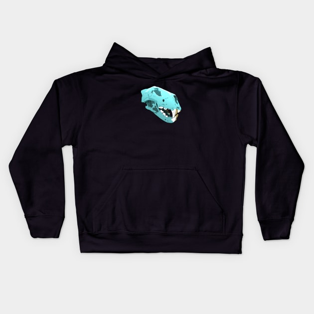 Sabre Tooth Skull Kids Hoodie by Siegeworks